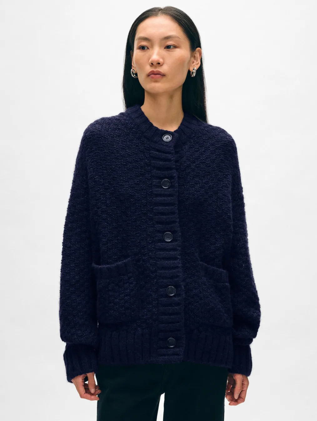 alpaca blend cardigan