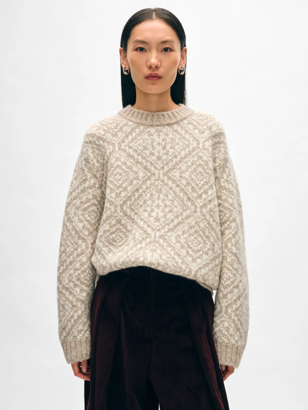 alpaca blend nordic crewneck