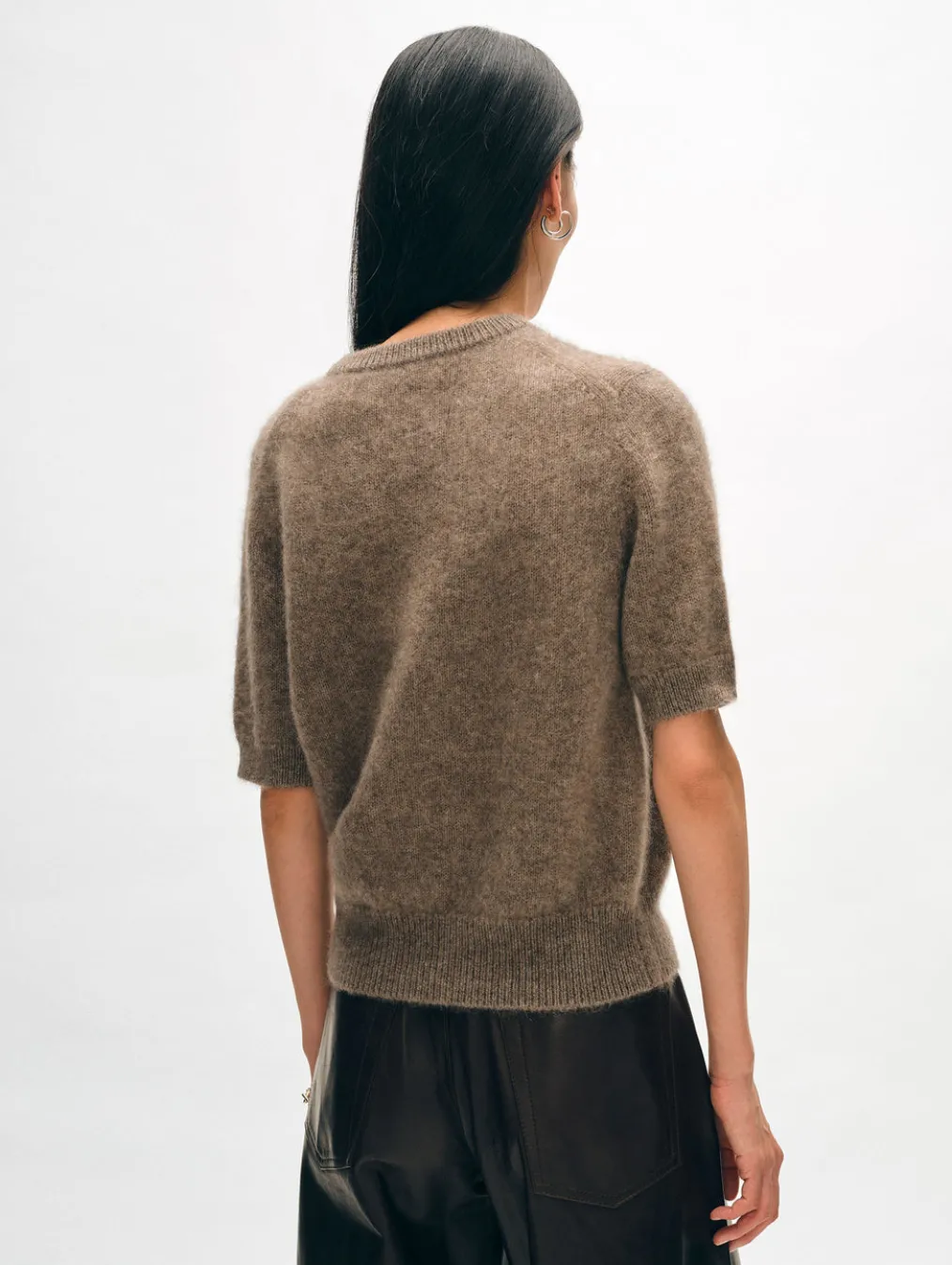 brushed cashmere tee