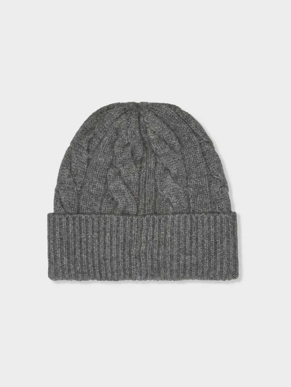 cashmere cable beanie