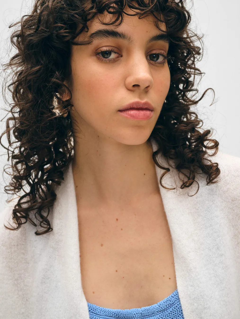 cashmere cropped trapeze cardigan