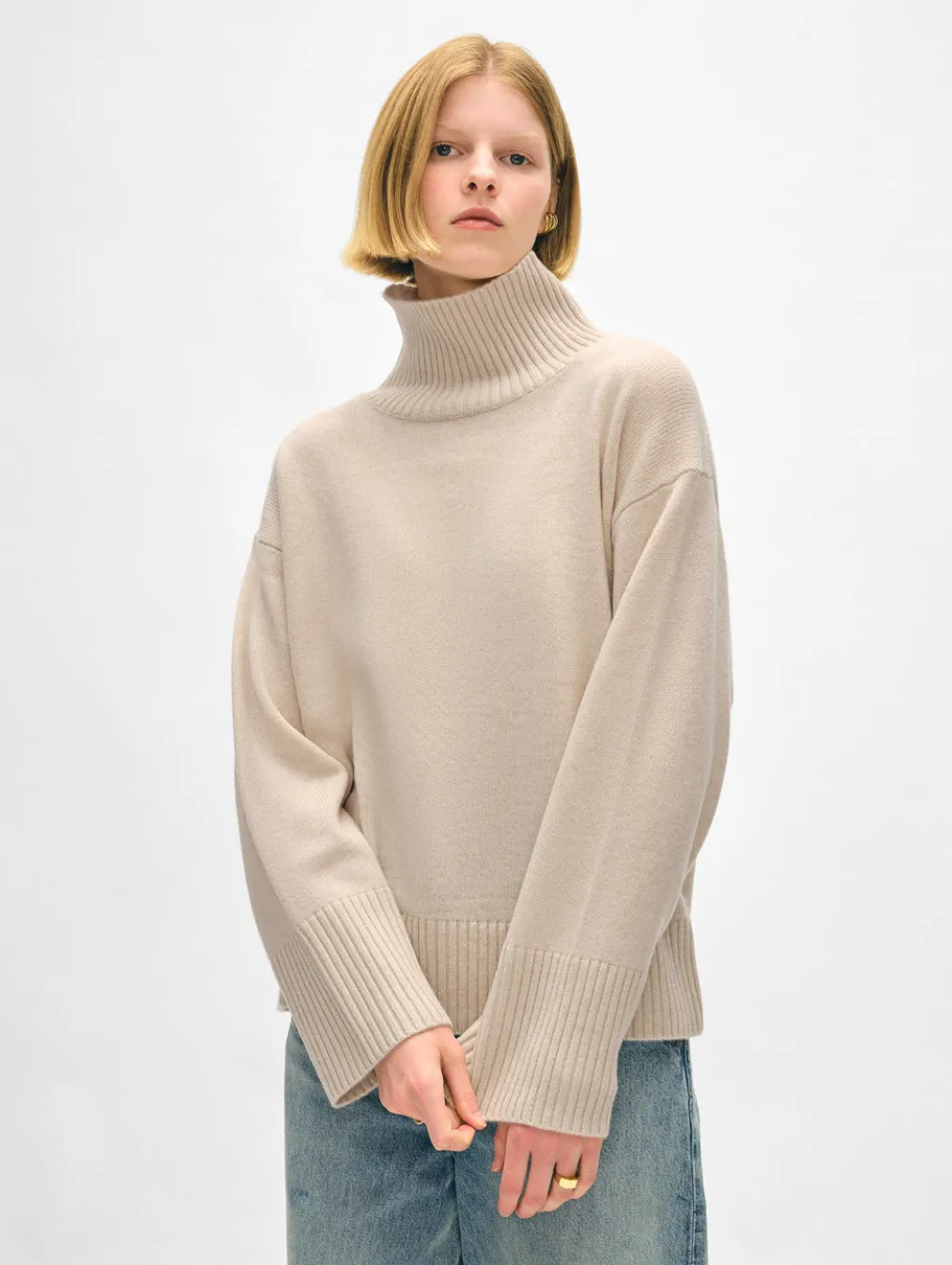 cashmere easy standneck