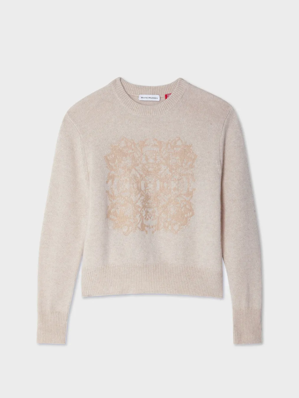 cashmere fairytale embroidered crewneck