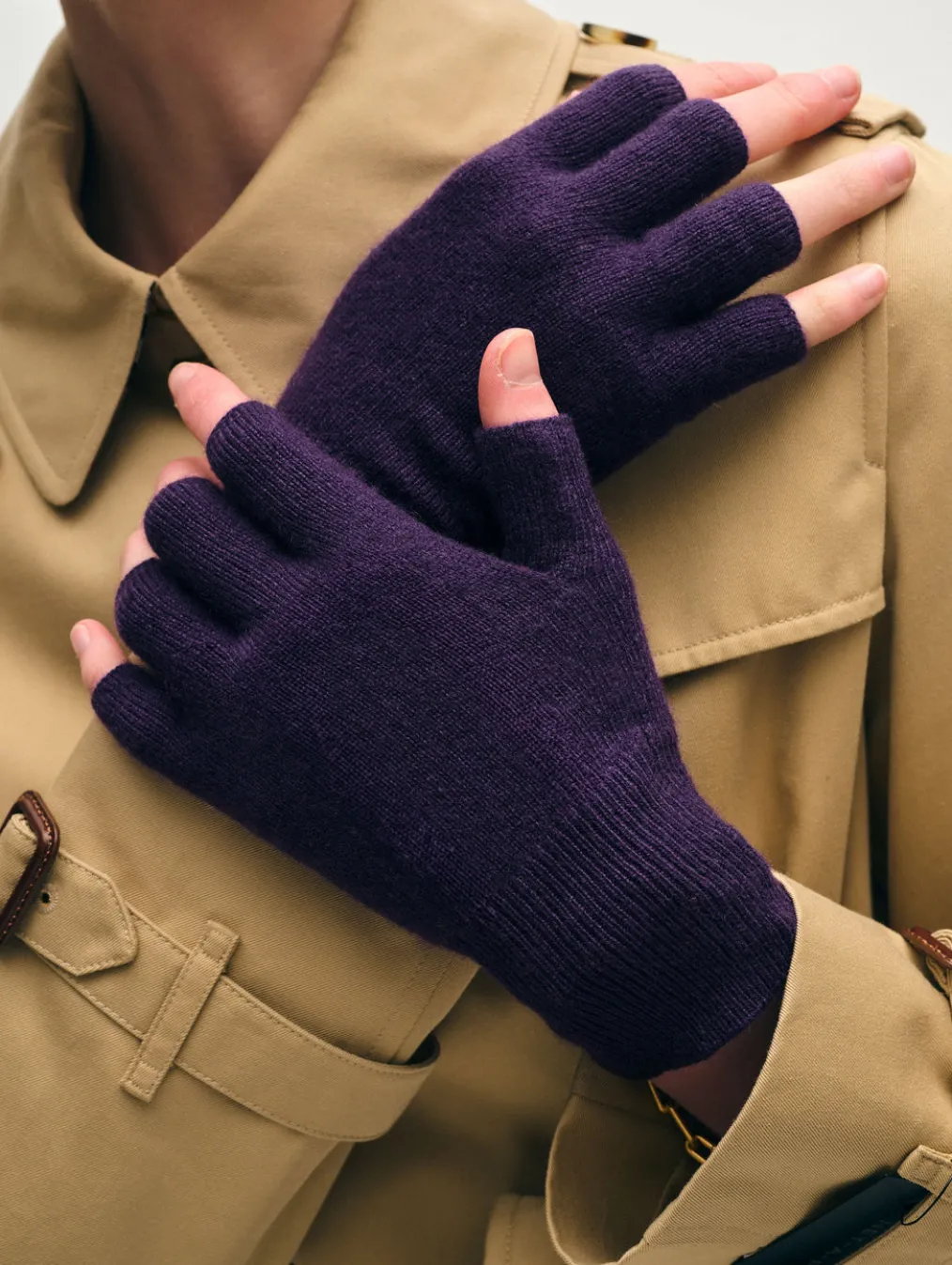cashmere fingerless glove