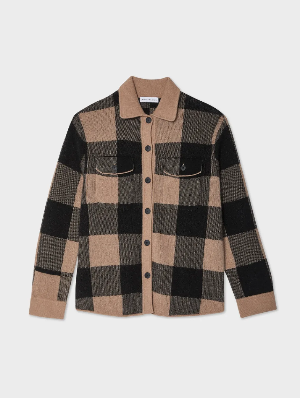 cashmere luxe button down shacket