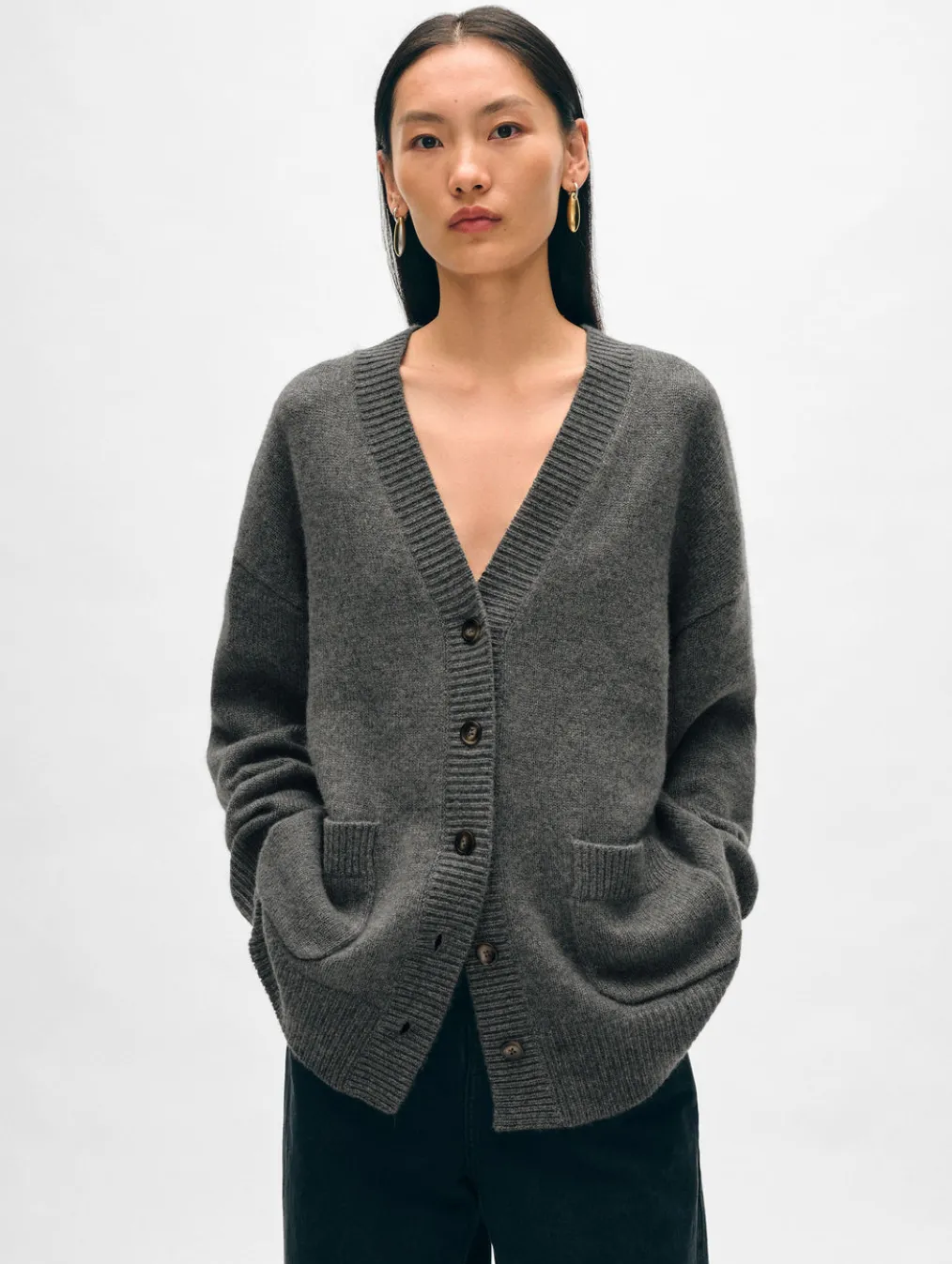 cashmere luxe pocket cardigan