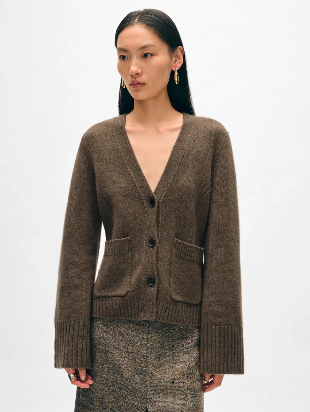 cashmere luxe waisted cardigan