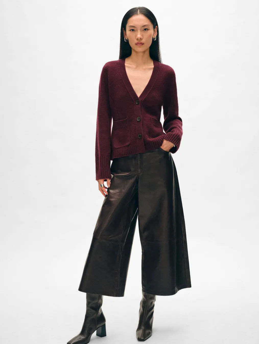 cashmere luxe waisted cardigan