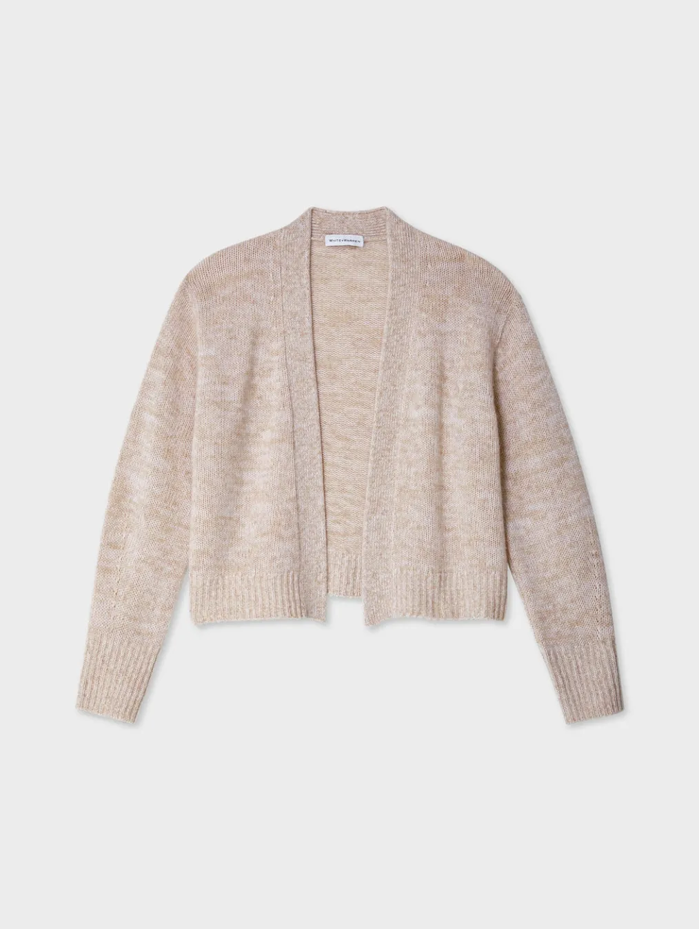 cashmere marled open cardigan