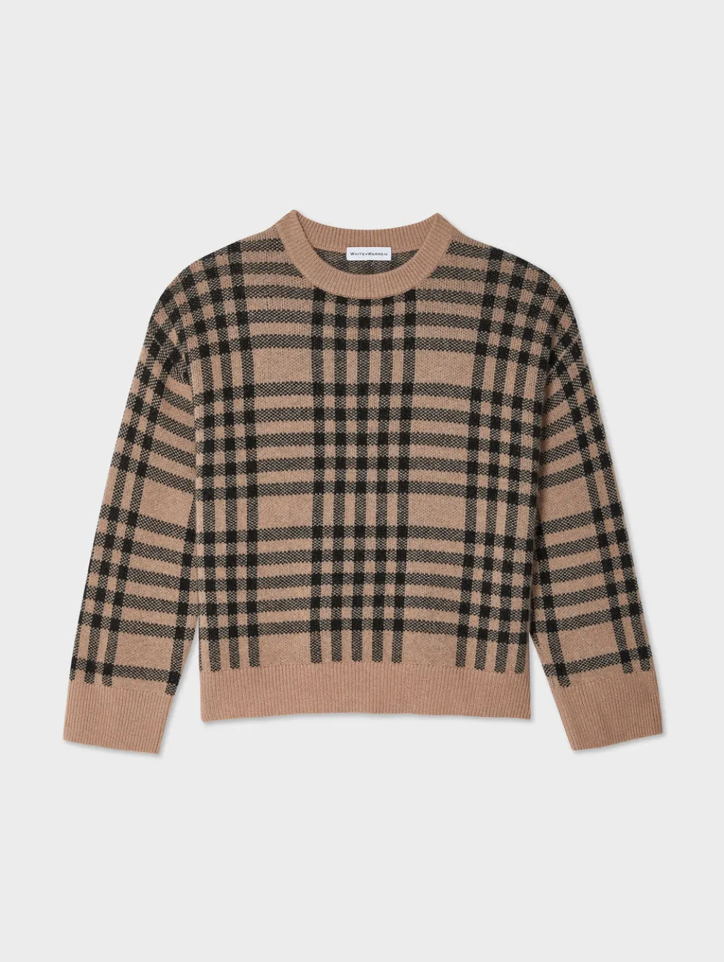 cashmere plaid crewneck