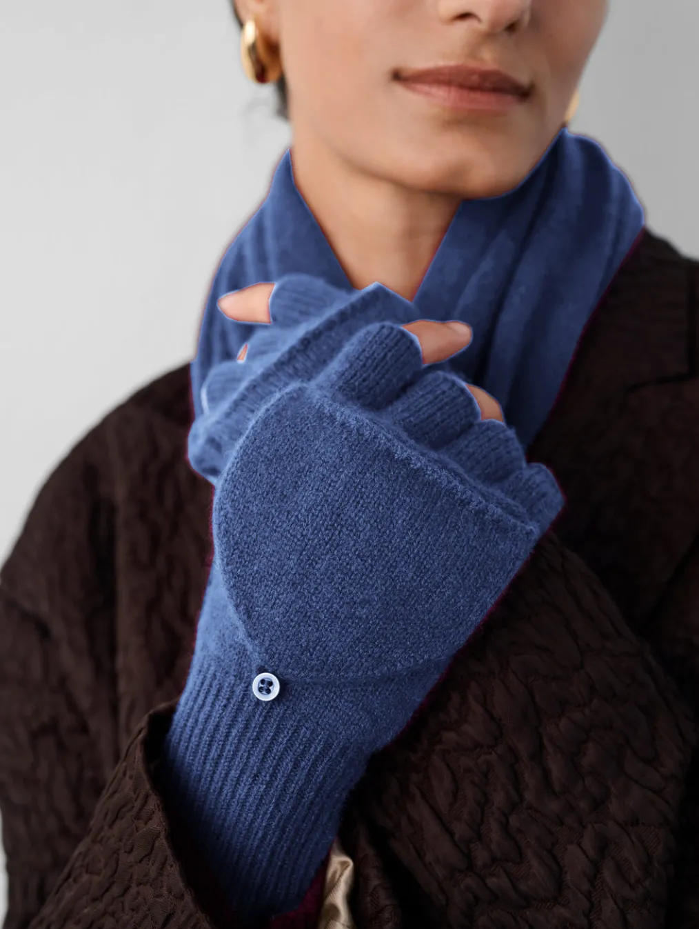 cashmere pop top glove