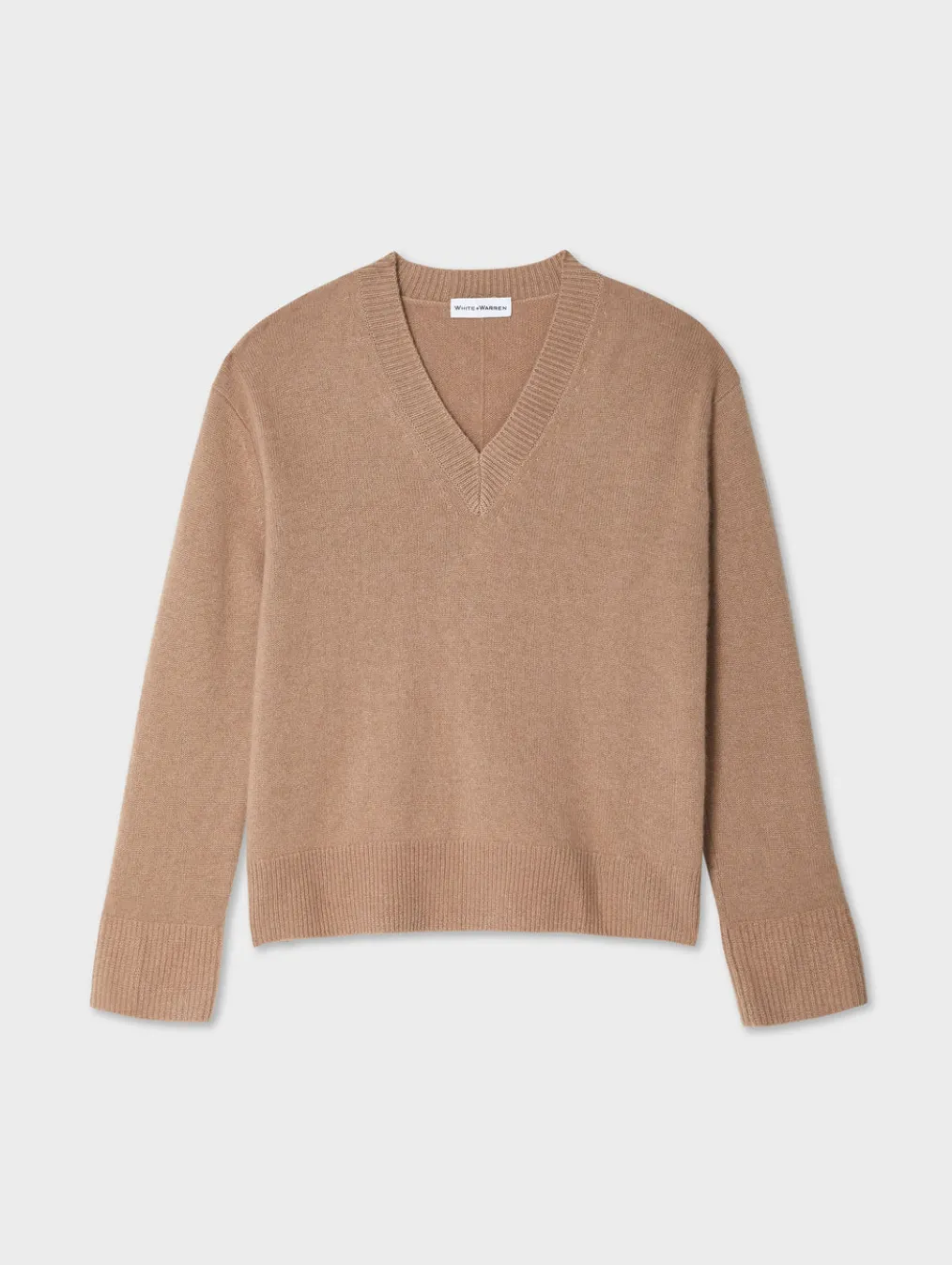 cashmere relaxed v neck