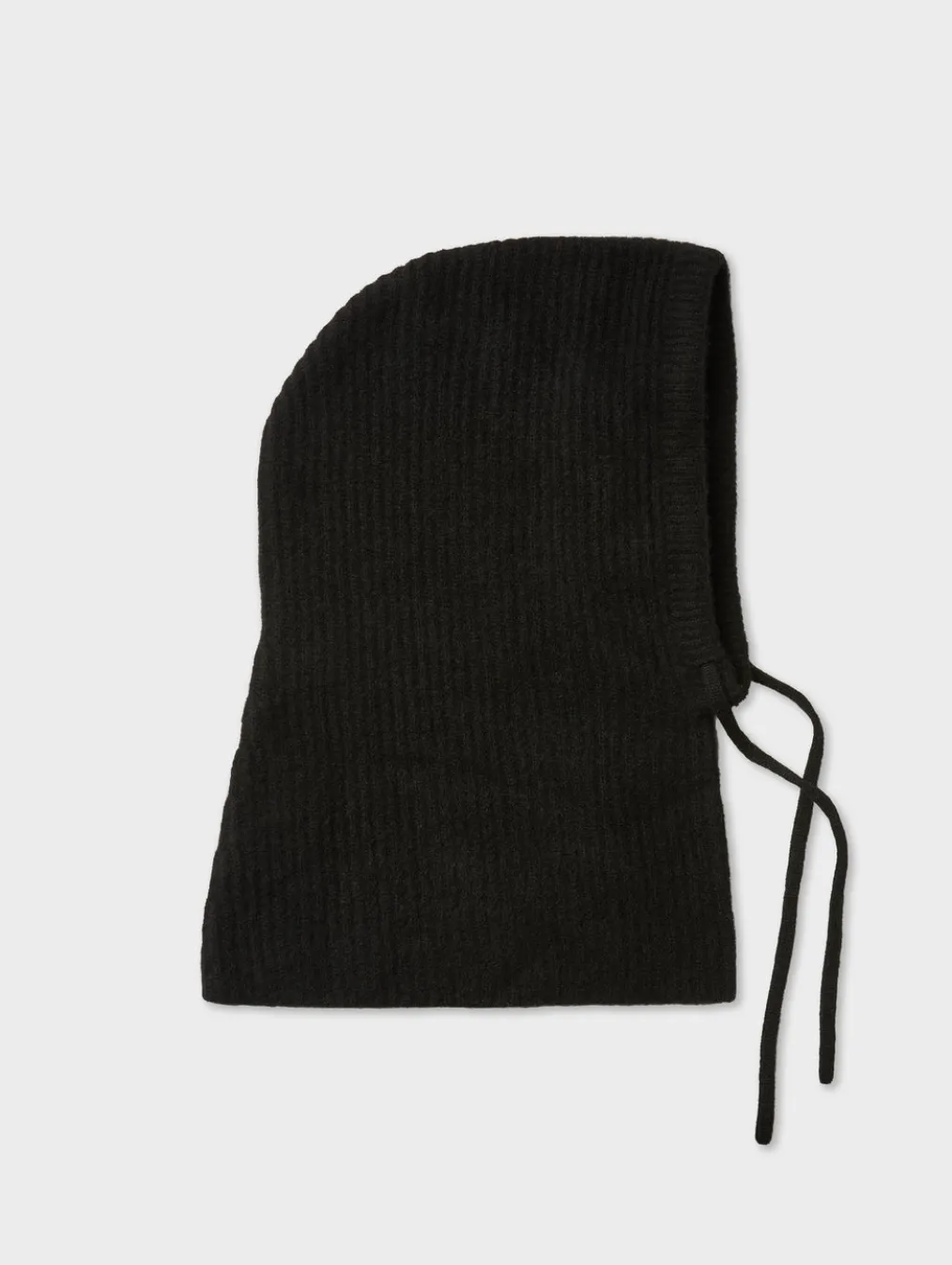 cashmere ribbed balaclava