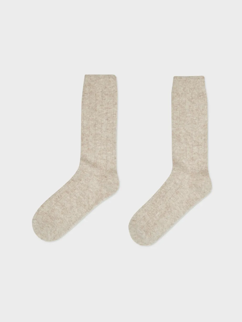 cashmere ribbed socks