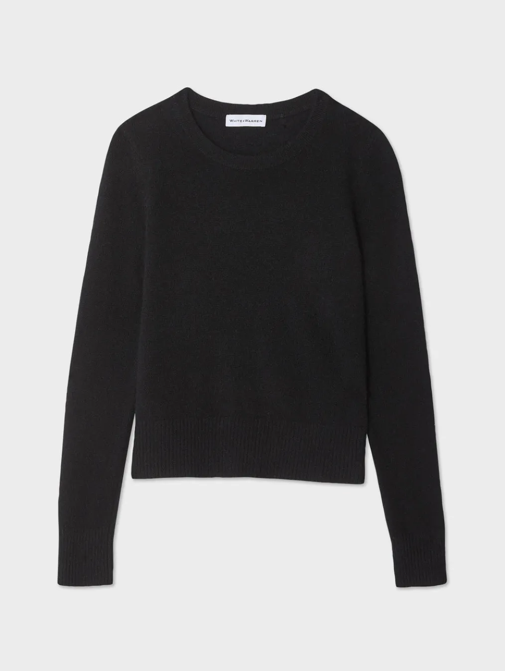 cashmere shrunken crewneck