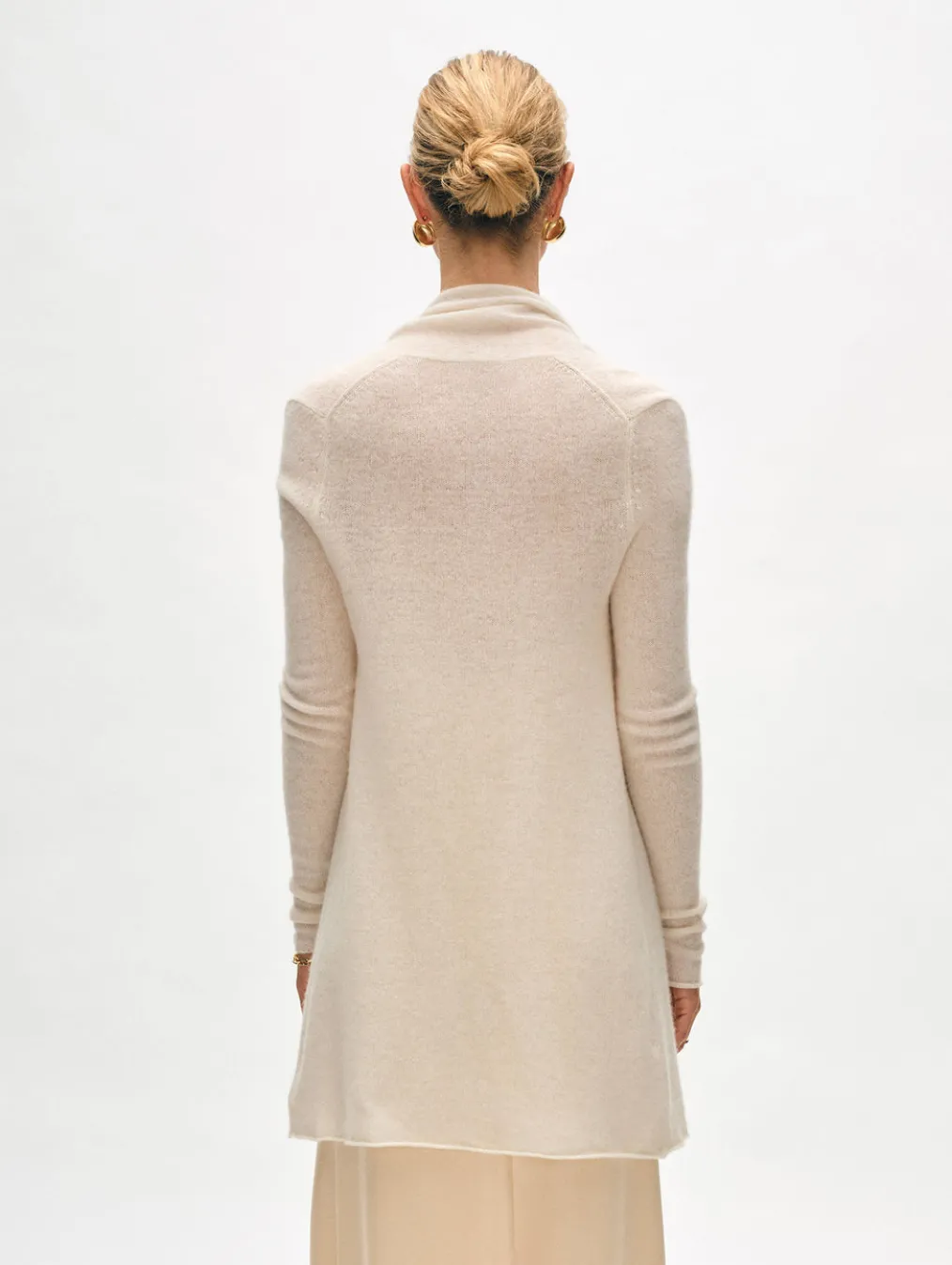 cashmere trapeze cardigan