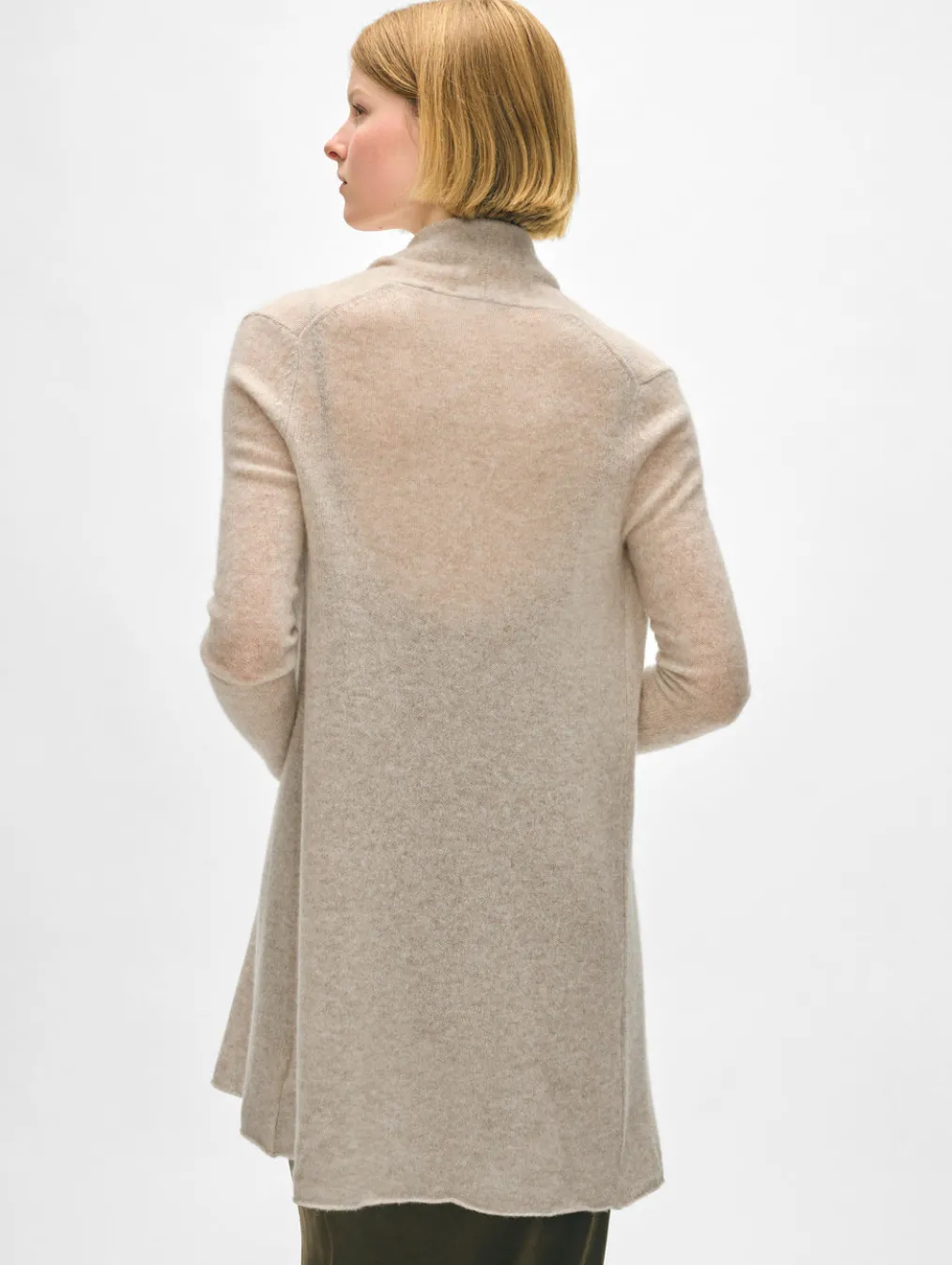 cashmere trapeze cardigan