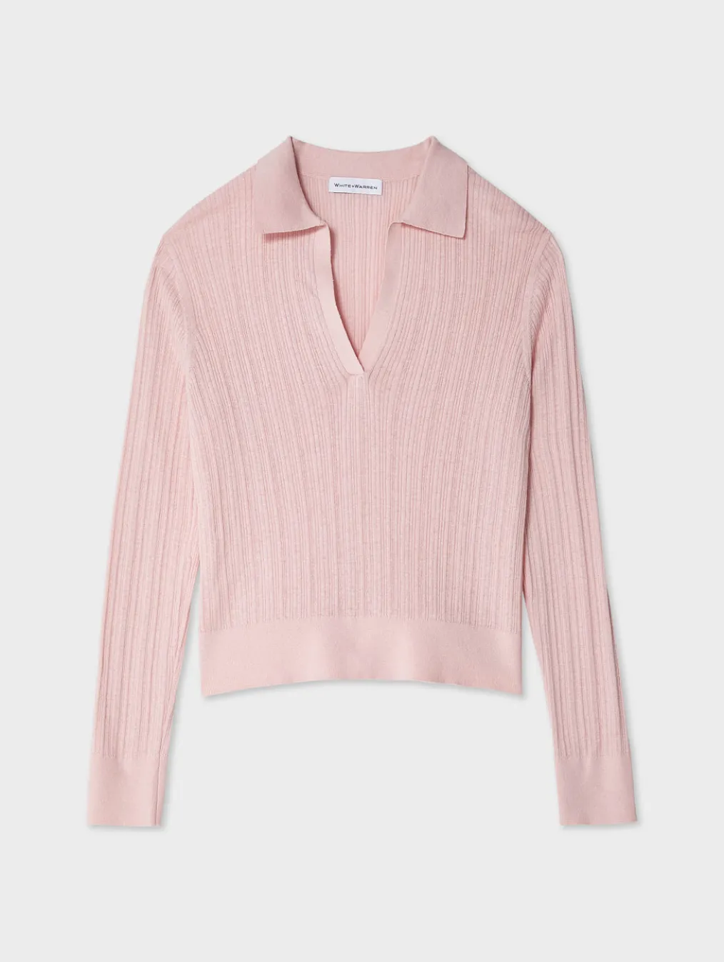 cotton linen ribbed polo