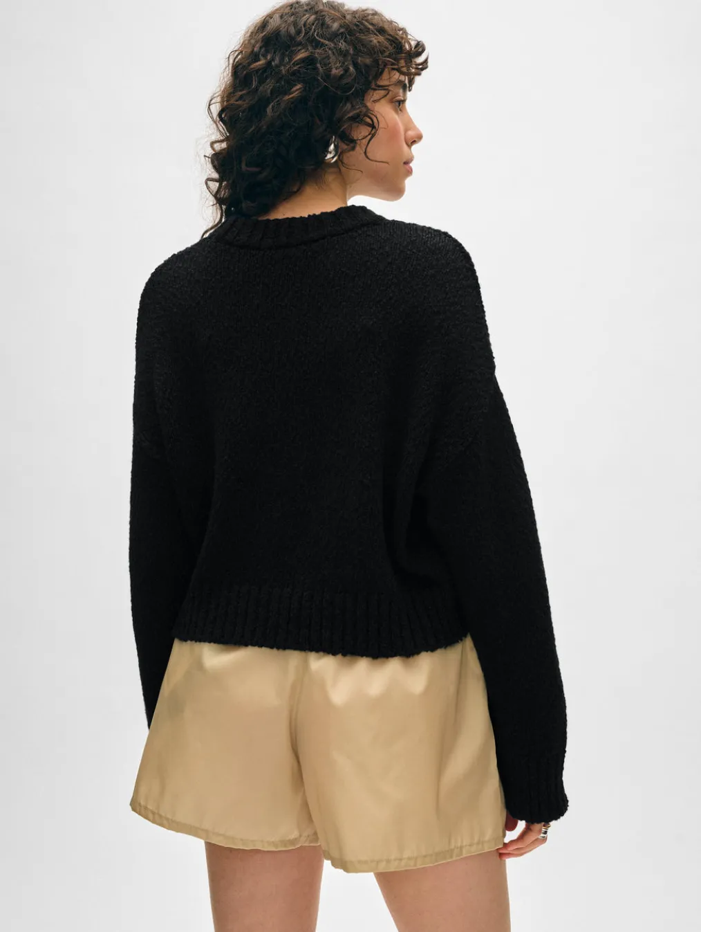 cotton slub easy crewneck