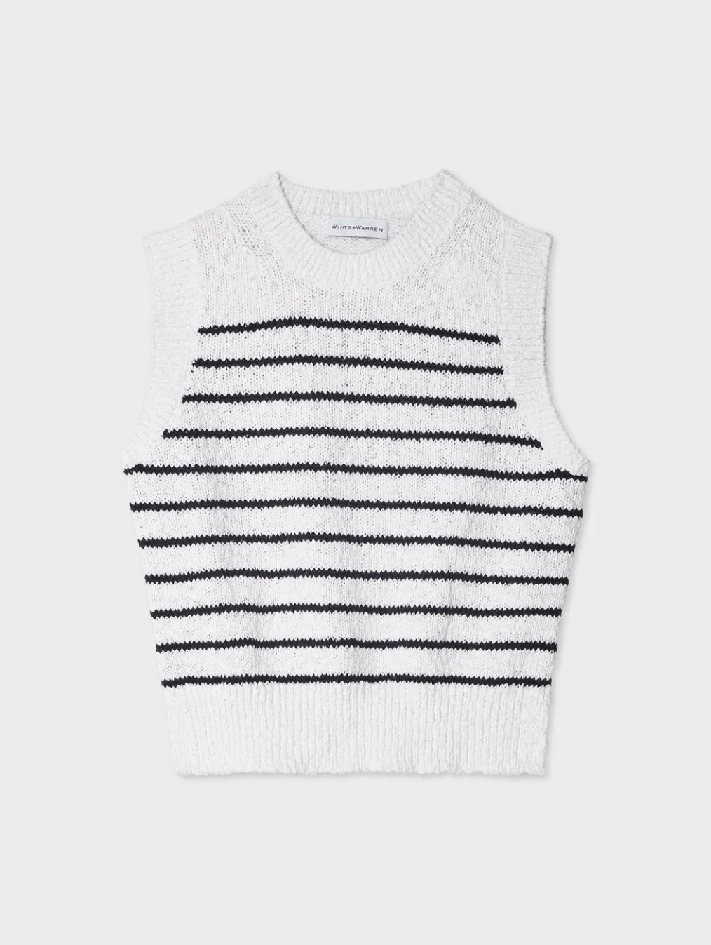 cotton slub rib trim tank