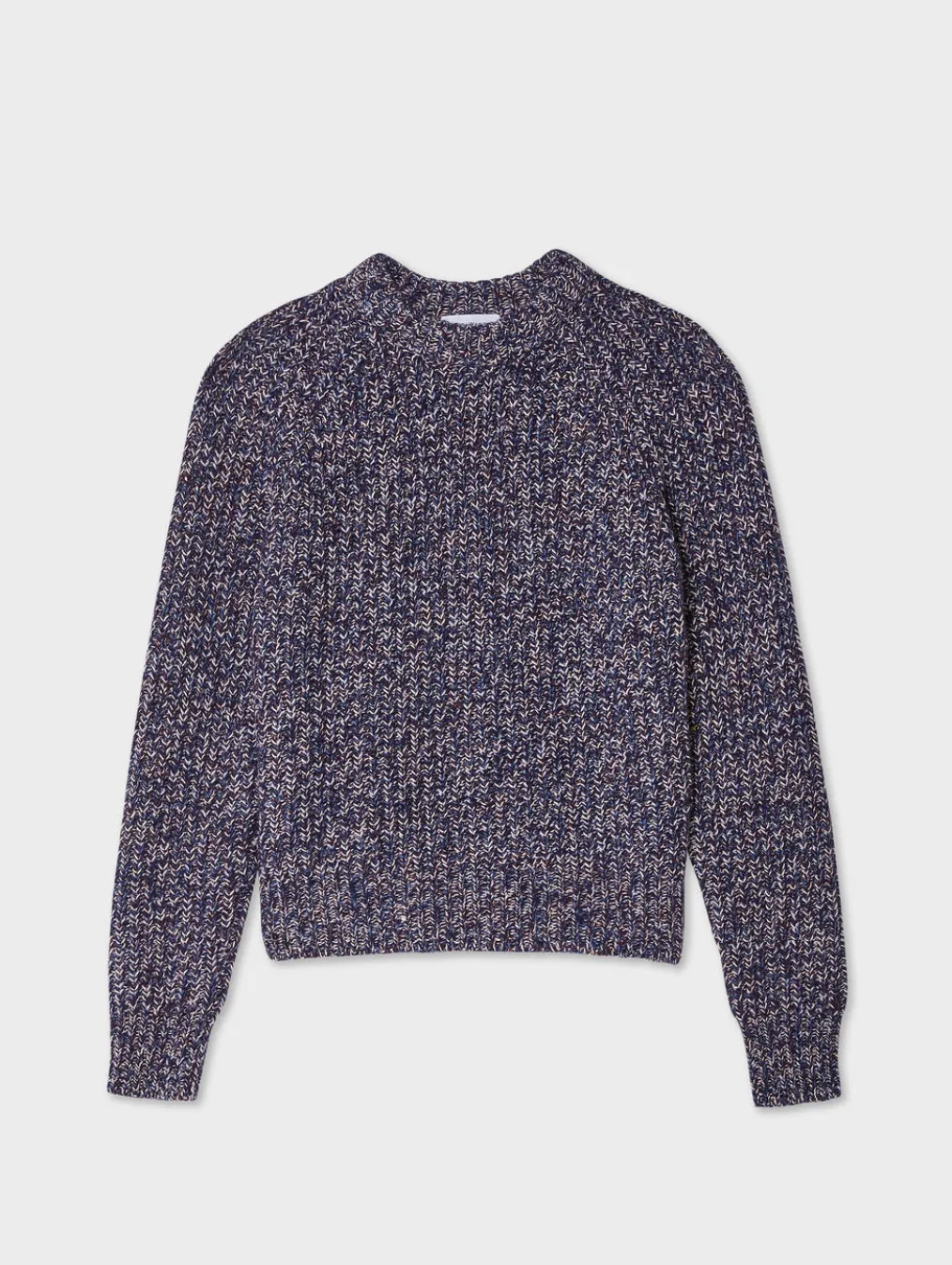merino blend marled sweatshirt