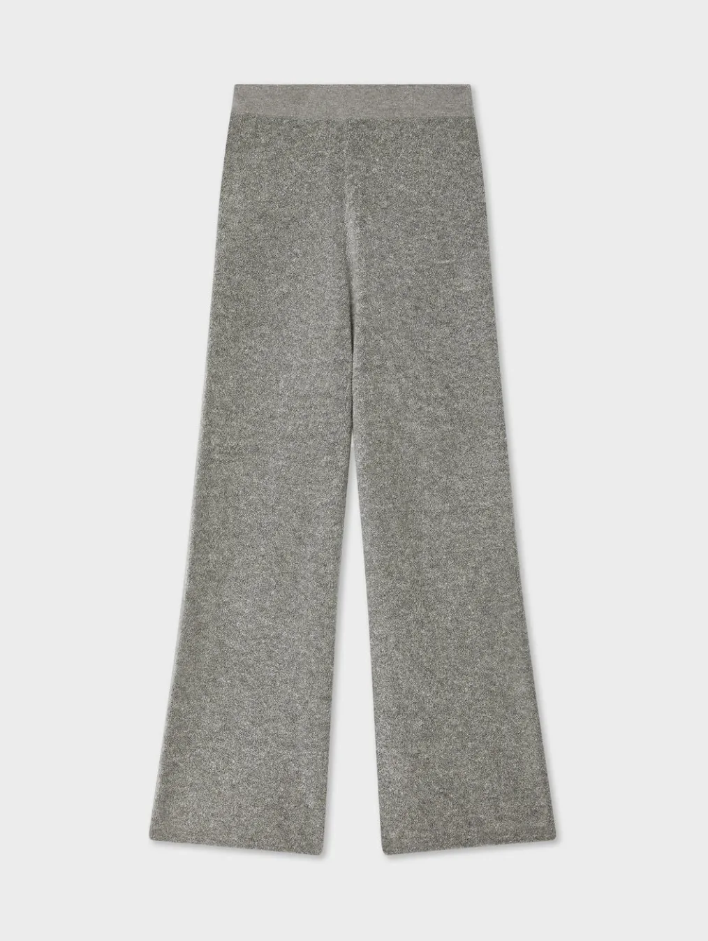 merino cashmere boucle wide leg pant
