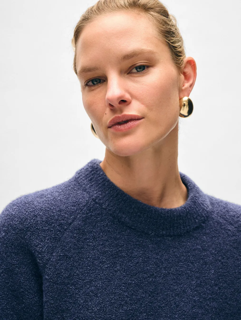 merino cashmere boucle sweatshirt