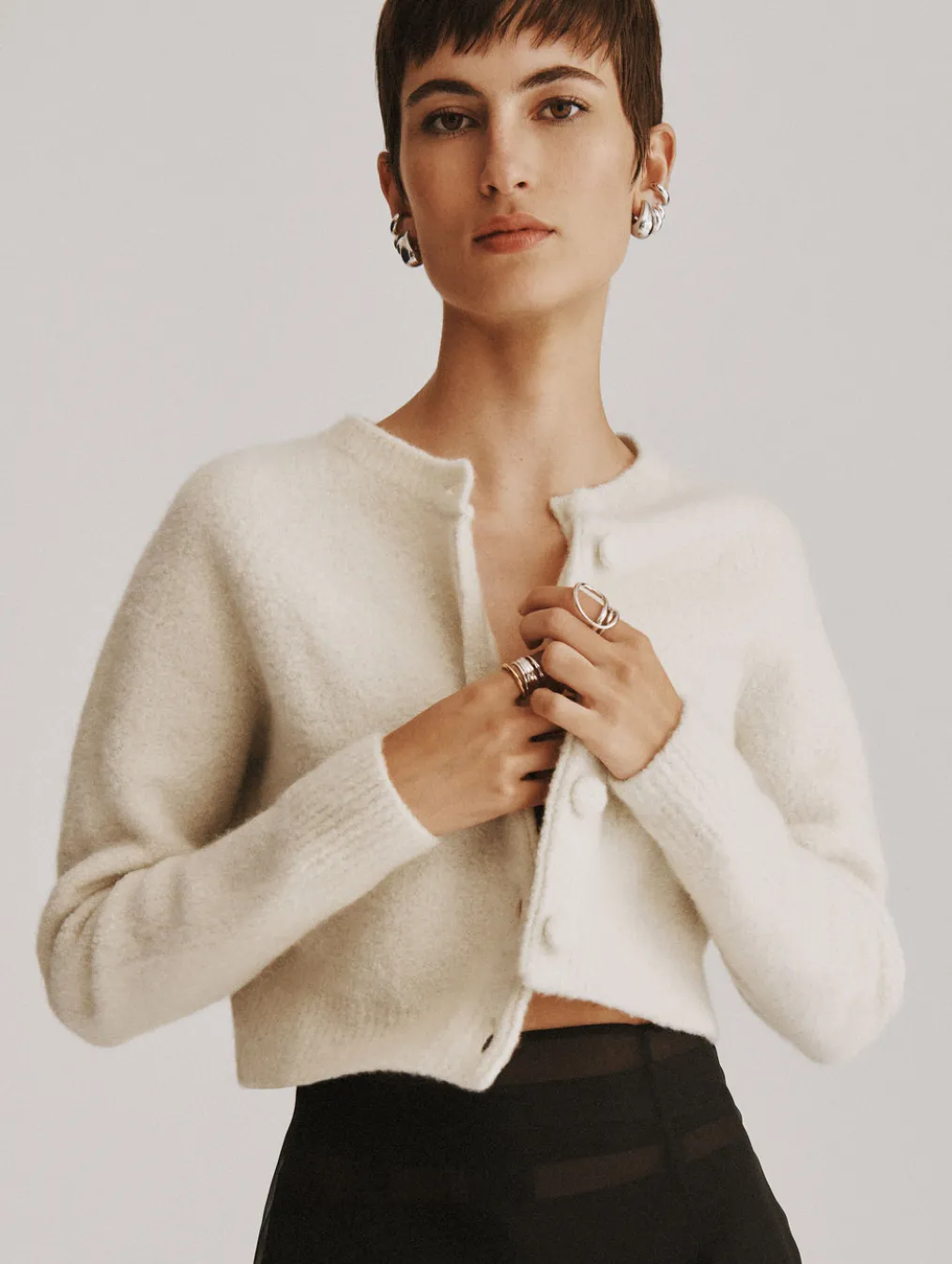 merino cashmere boucle jacket