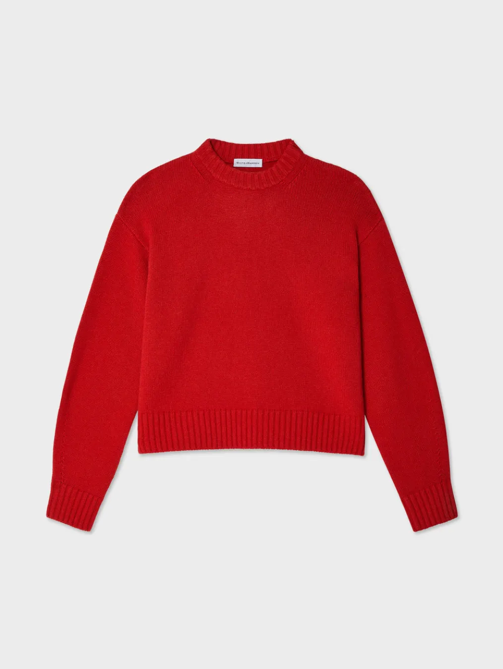 merino cashmere drop shoulder crewneck