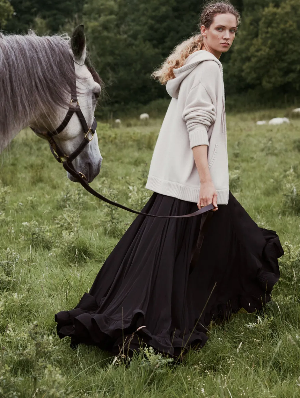 merino cashmere luxe boyfriend hoodie