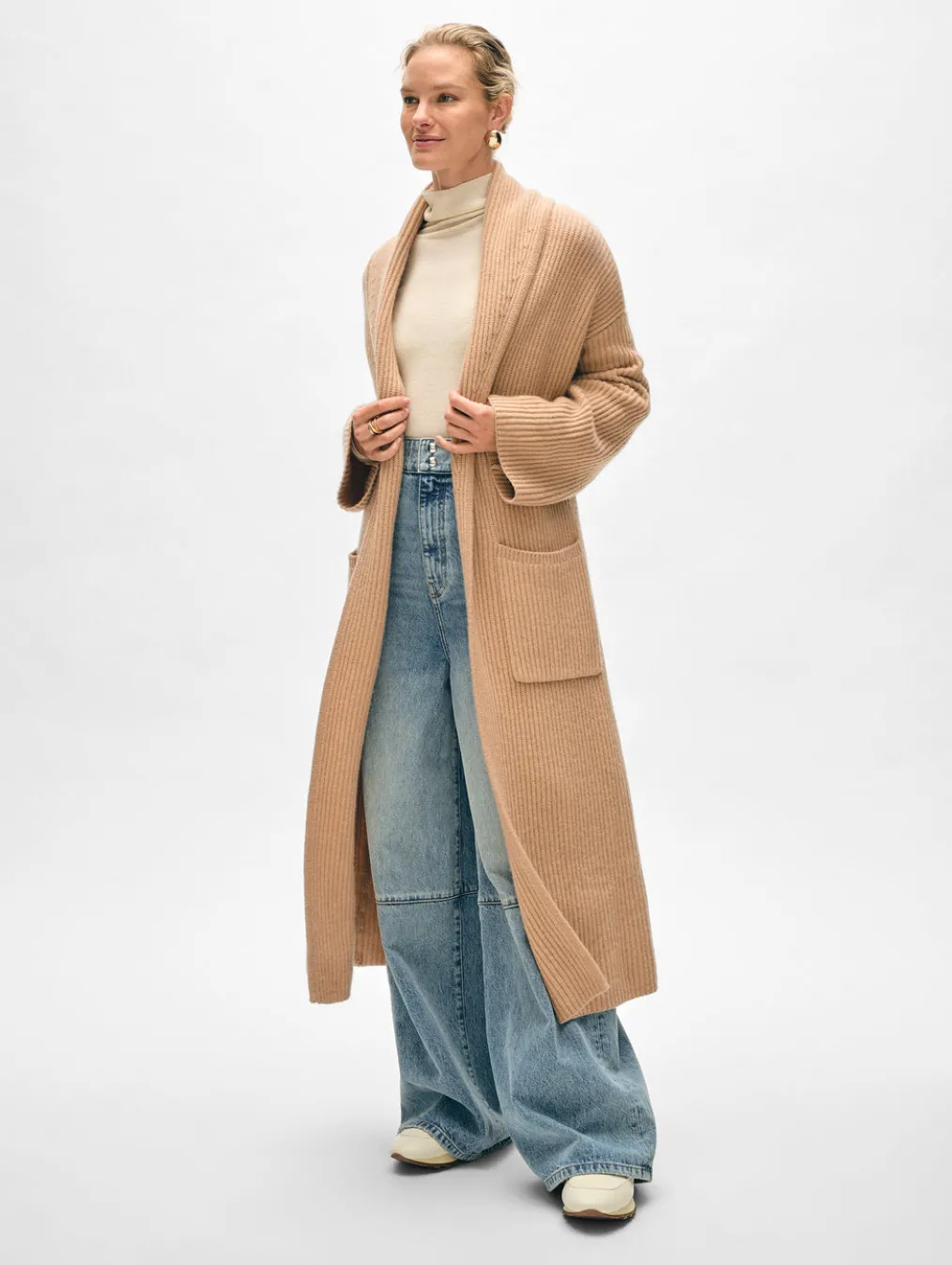 merino cashmere luxe coatigan