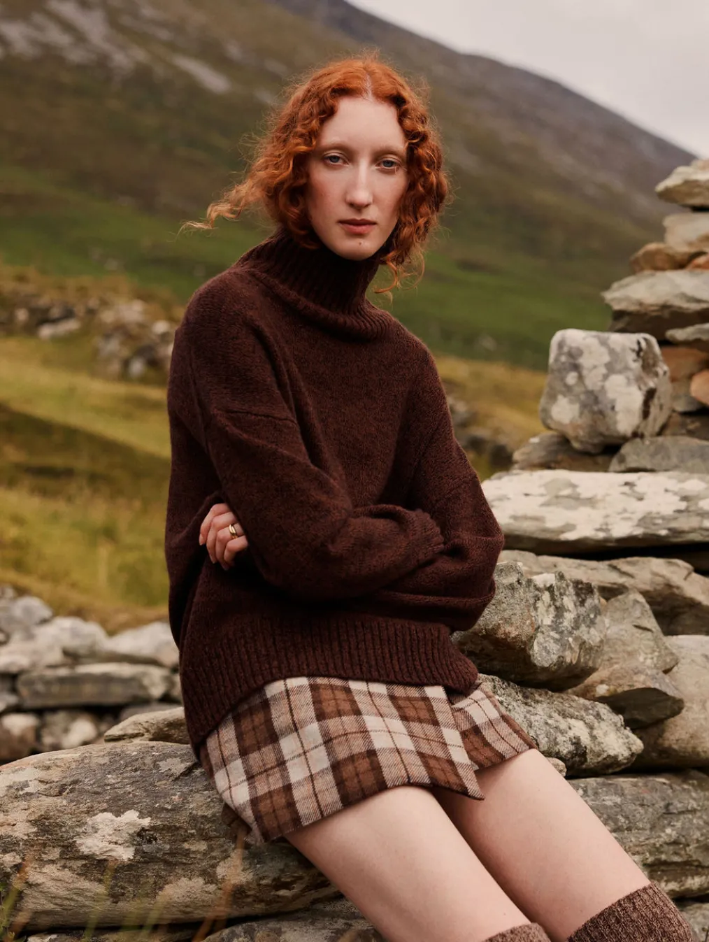 merino cashmere standneck