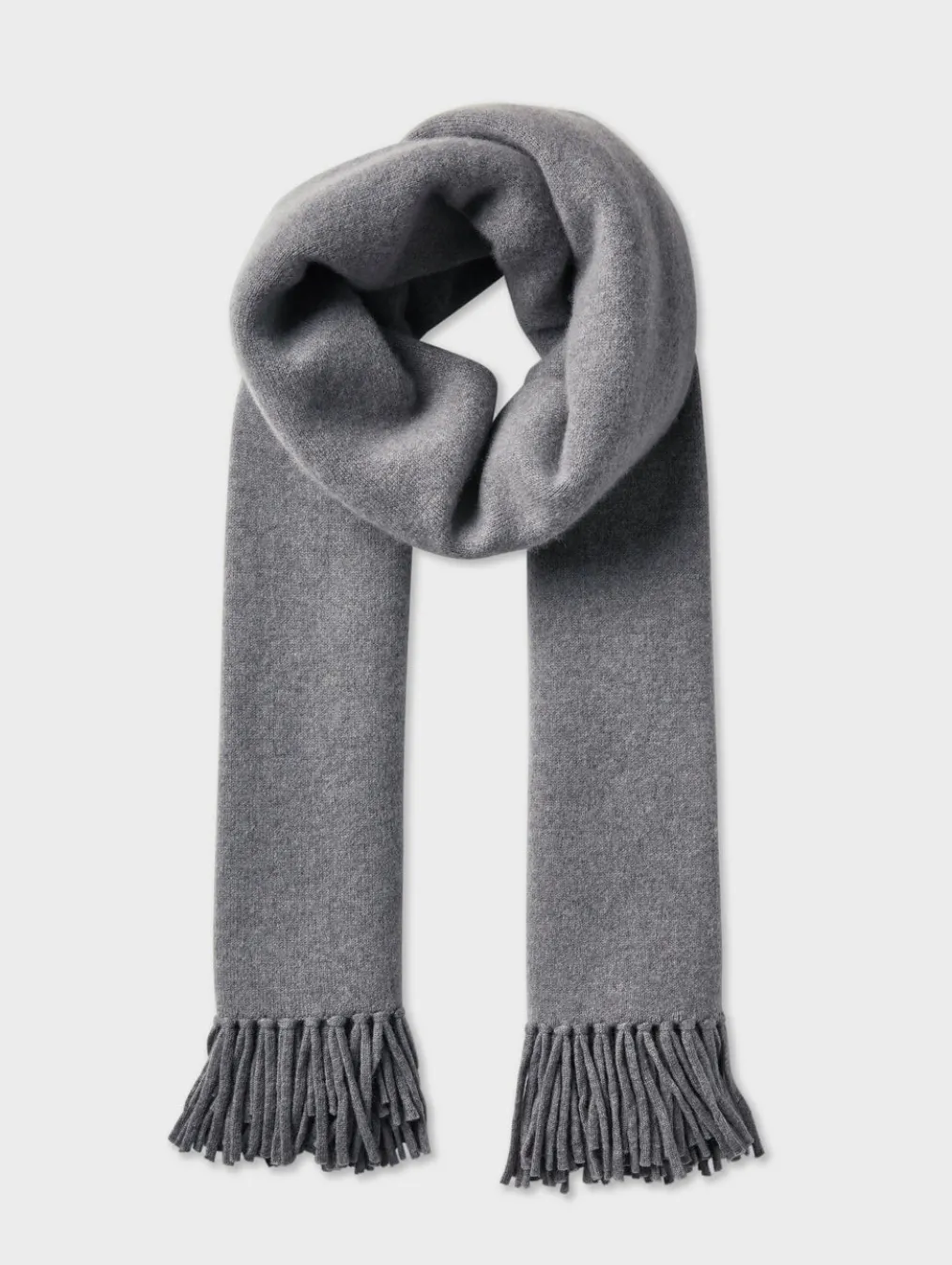 merino cashmere tassel scarf
