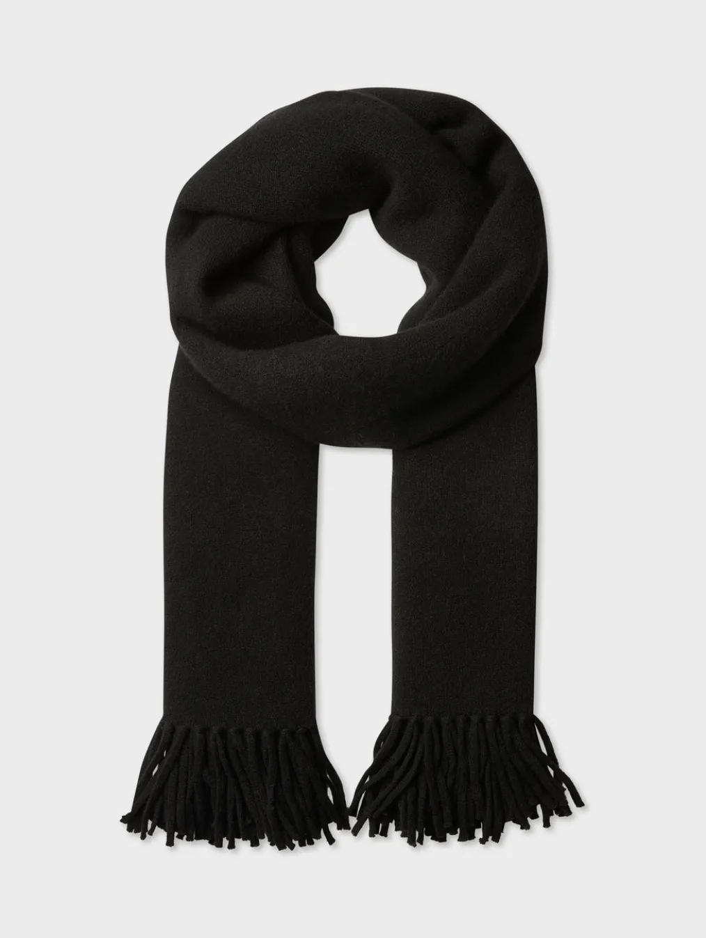 merino cashmere tassel scarf