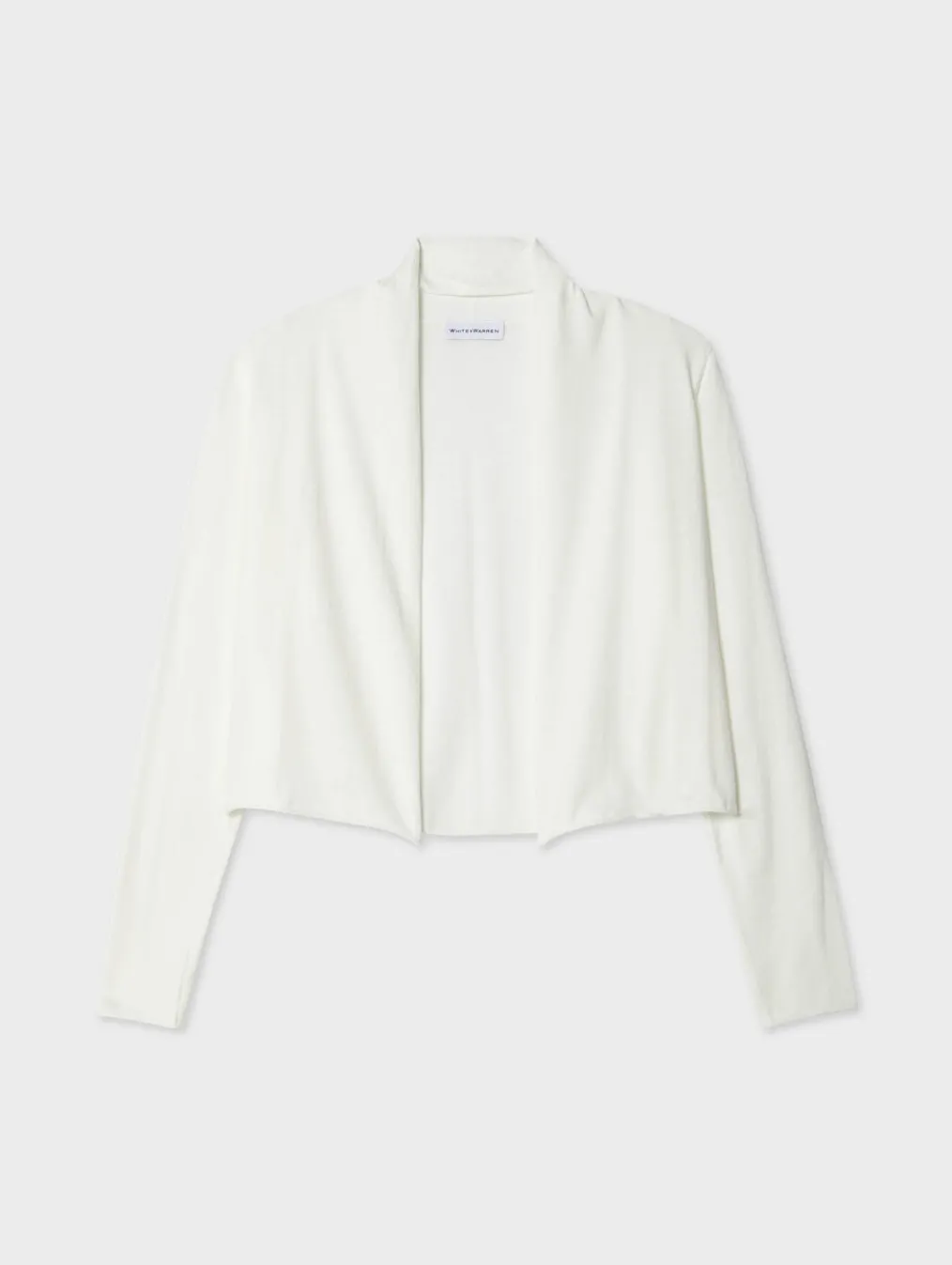 organic cotton cropped trapeze cardigan