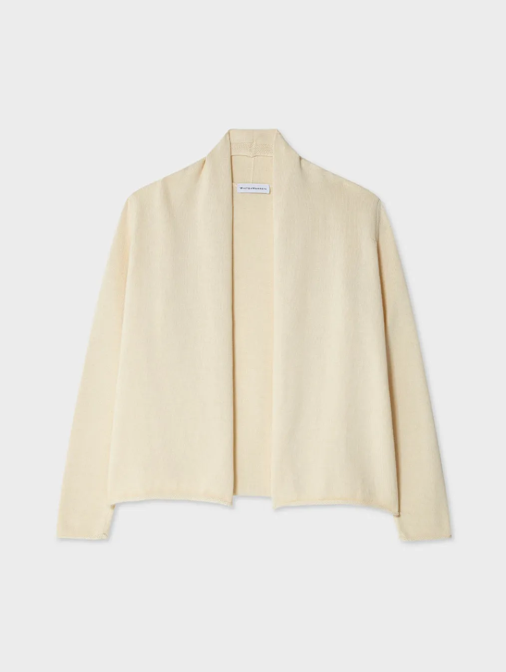 organic cotton mini trapeze cardigan