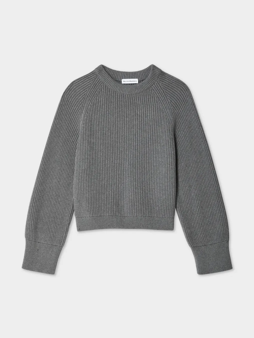 organic cotton plaited crewneck