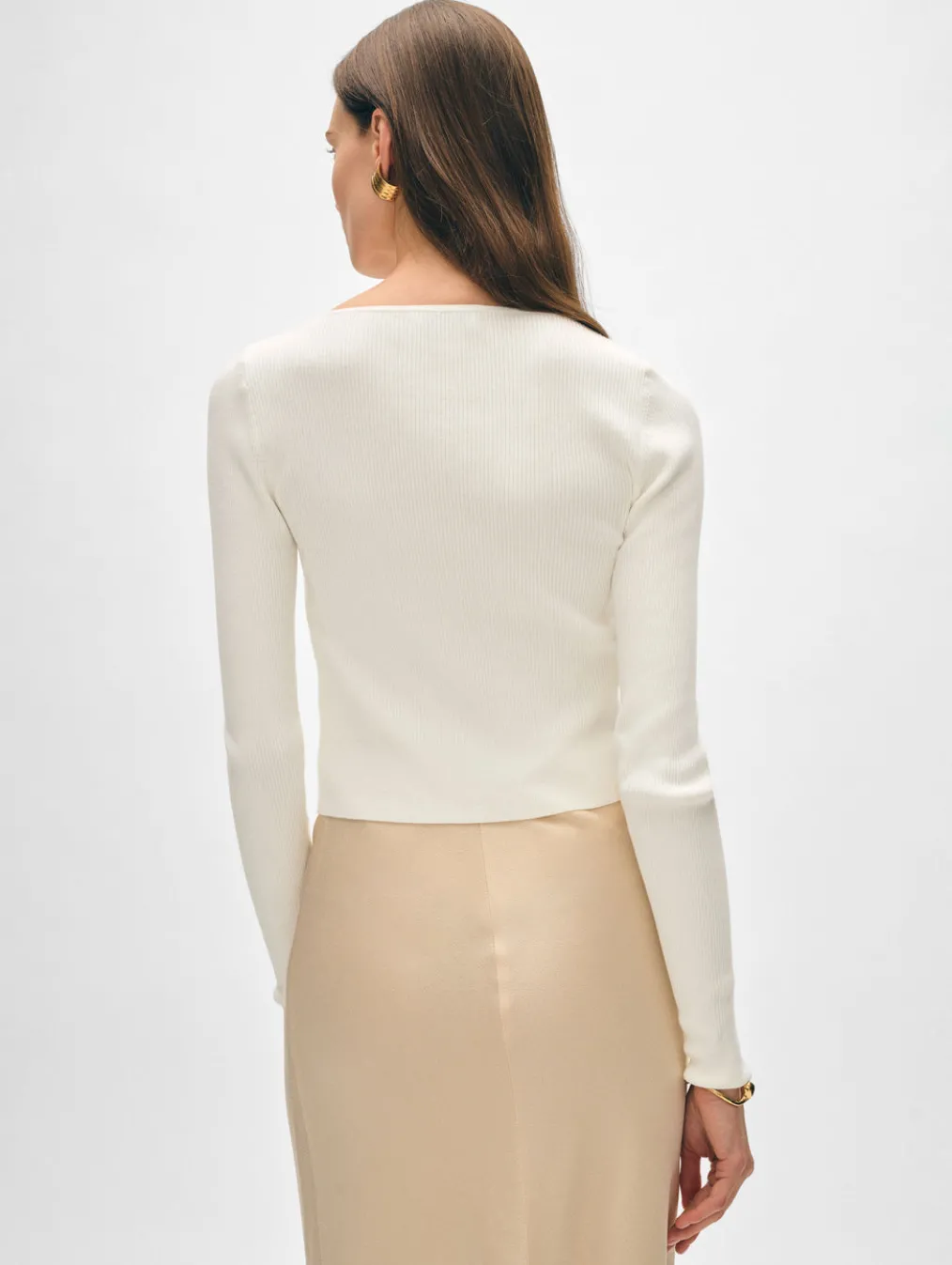 organic cotton ribbed cardigan