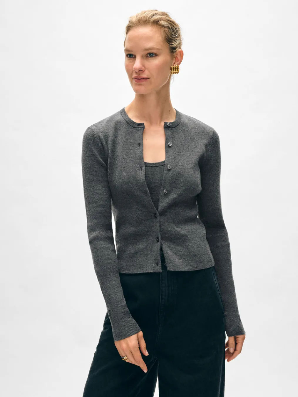 superfine merino cardigan