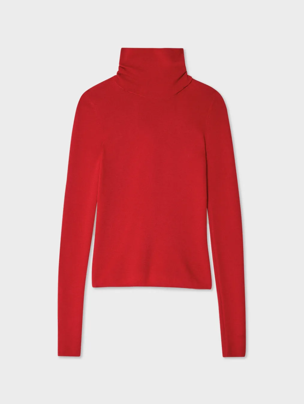 superfine merino fitted turtleneck