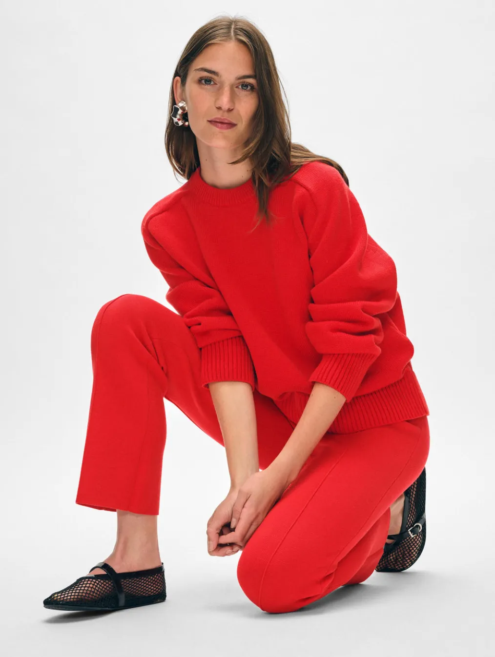 superfine organic cotton kick flare pant