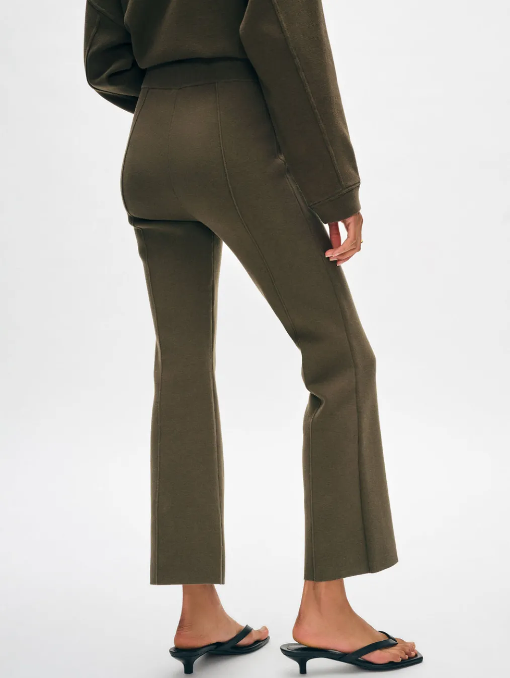 superfine organic cotton kick flare pant